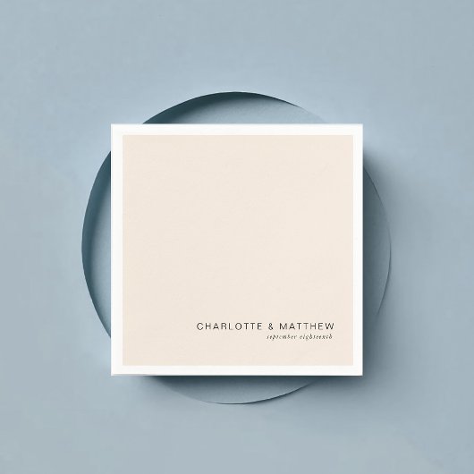 Serviette En Papier Beige moderne