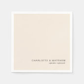 Serviette En Papier Beige moderne (Devant)