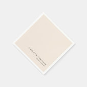 Serviette En Papier Beige moderne (Coin)