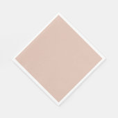 Serviette En Papier Beige uni (Coin)