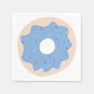Serviette En Papier Beignet adorable (bleu)