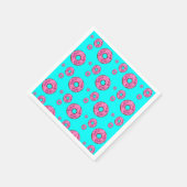 Serviette En Papier beignets de crème rose (Coin)