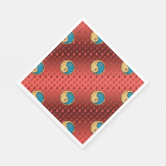 Serviette En Papier Bélier et tigre d'eau (Coin)