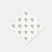 Serviette En Papier Bélier mignon (Coin)