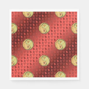 Serviette En Papier Bélier & Tigre de Métal