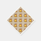 Serviette En Papier Bell et Bow (Coin)