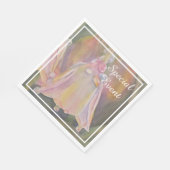 SERVIETTE EN PAPIER BELL FLOWER BÉBÉ RÉVÉLER LE MONOGRAM DE LA FÊTE (Coin)