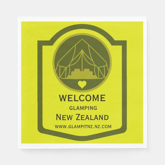 Serviette En Papier Bell Tent Glamping (Devant)