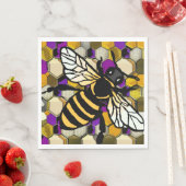 Serviette En Papier Belle abeille (En situation)