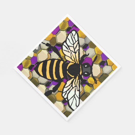 Serviette En Papier Belle abeille (Coin)