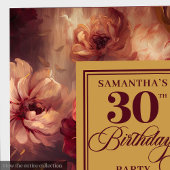 Serviette En Papier Belle Aquarelle Burgundy Blush Or 30e