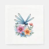 Serviette En Papier Belle Aquarelle Dragonfly Art Insect Lover Ea (Devant)