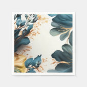 Serviette En Papier Belle aquarelle fleurie (Devant)