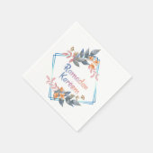 Serviette En Papier Belle aquarelle Floral Ramadan Kareem (Coin)