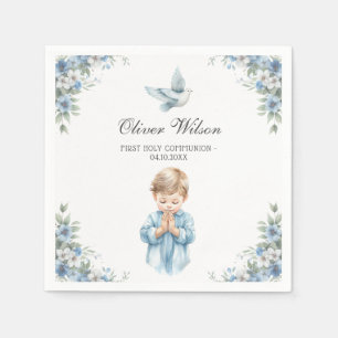 Serviette En Papier Belle aquarelle Première sainte communion