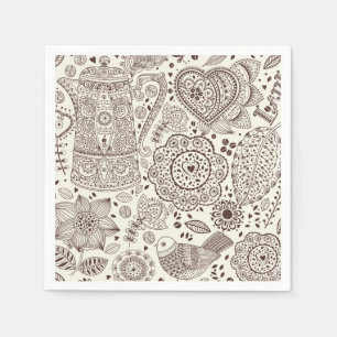 Serviette En Papier Belle boisson de cuisine de café
