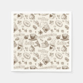 Serviette En Papier Belle Café Espresso Design (Devant)