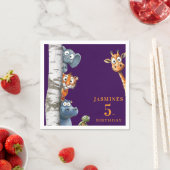 Serviette En Papier Belle Cartoon Animaux Peek-a-Boo n'importe quel an (En situation)