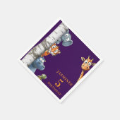 Serviette En Papier Belle Cartoon Animaux Peek-a-Boo n'importe quel an (Coin)