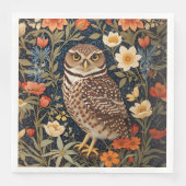 Serviette En Papier Belle Chouette bractée William Morris Inspiré (Devant)