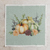 Serviette En Papier Belle Citrouille Automne Thanksgiving Aquarelle