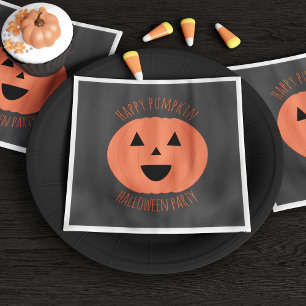 Serviette En Papier Belle Citrouille Joyeuse Halloween Party Napkins