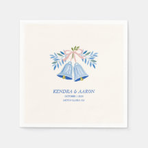 Belle Cloche de Mariage de Vacances Bleue