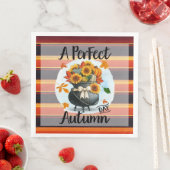 Serviette En Papier Belle collection d'automne moderne Thanksgiving (En situation)