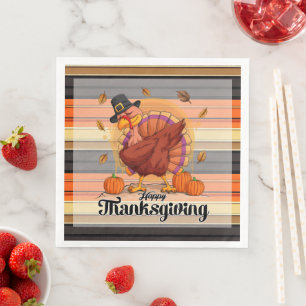 Serviette En Papier Belle Collection d'Automne Thanksgiving tendance