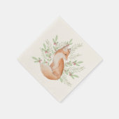 Serviette En Papier Belle conception de papier de papier fox (Coin)