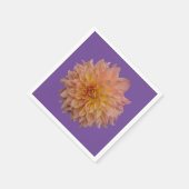 Serviette En Papier Belle dahlia orange (Coin)