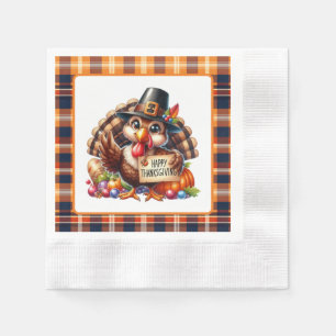 Serviette En Papier Belle dinde de Bon thanksgiving