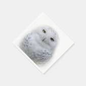 Serviette En Papier Belle, Dreamy et Serene Snowy Owl (Coin)