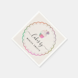 Serviette En Papier belle écriture boulangerie affaires serviettes