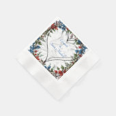 Serviette En Papier Belle, élégante et fantaisie décoration mariage à  (Coin)