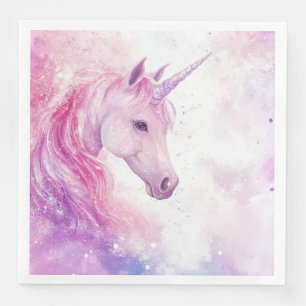 Serviette En Papier Belle fête d'anniversaire Unicorne Papier Napkin