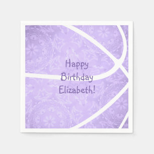 Serviette En Papier belle fête de basket violet pastel