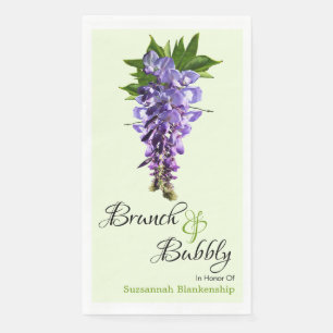 Serviette En Papier Belle Fête des mariées de Brunch de la Wisteria