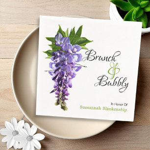 Serviette En Papier Belle Fête des mariées de Brunch de la Wisteria