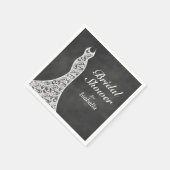 Serviette En Papier Belle Fête des mariées de tableau noir Napkin (Coin)