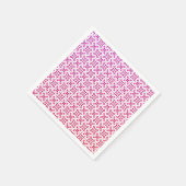 Serviette En Papier Belle fête d'impression florale rose (Coin)