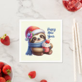 Serviette En Papier Belle fête du Nouvel An (En situation)