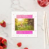 Serviette En Papier Belle fille Joyeux anniversaire Photo (En situation)