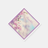 Serviette En Papier Belle Fleur 75e anniversaire (Coin)