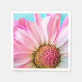 Serviette En Papier Belle Fleur rose Gros plan Photo (Devant)