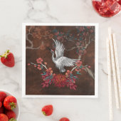 Serviette En Papier Belle grue (En situation)