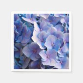 Serviette En Papier Belle Hydrangée Bleue (Devant)