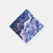 Serviette En Papier Belle Hydrangée Bleue (Coin)