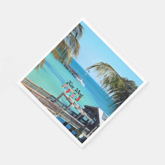 Serviette En Papier Belle Key West Noël (Coin)