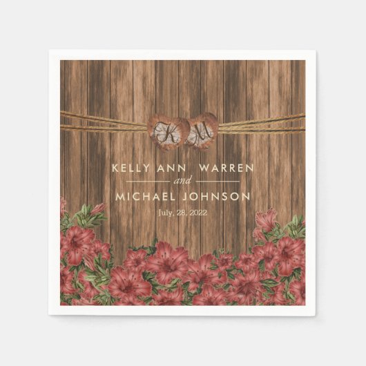 Serviette En Papier Belle Lys Rose Dusty (Devant)